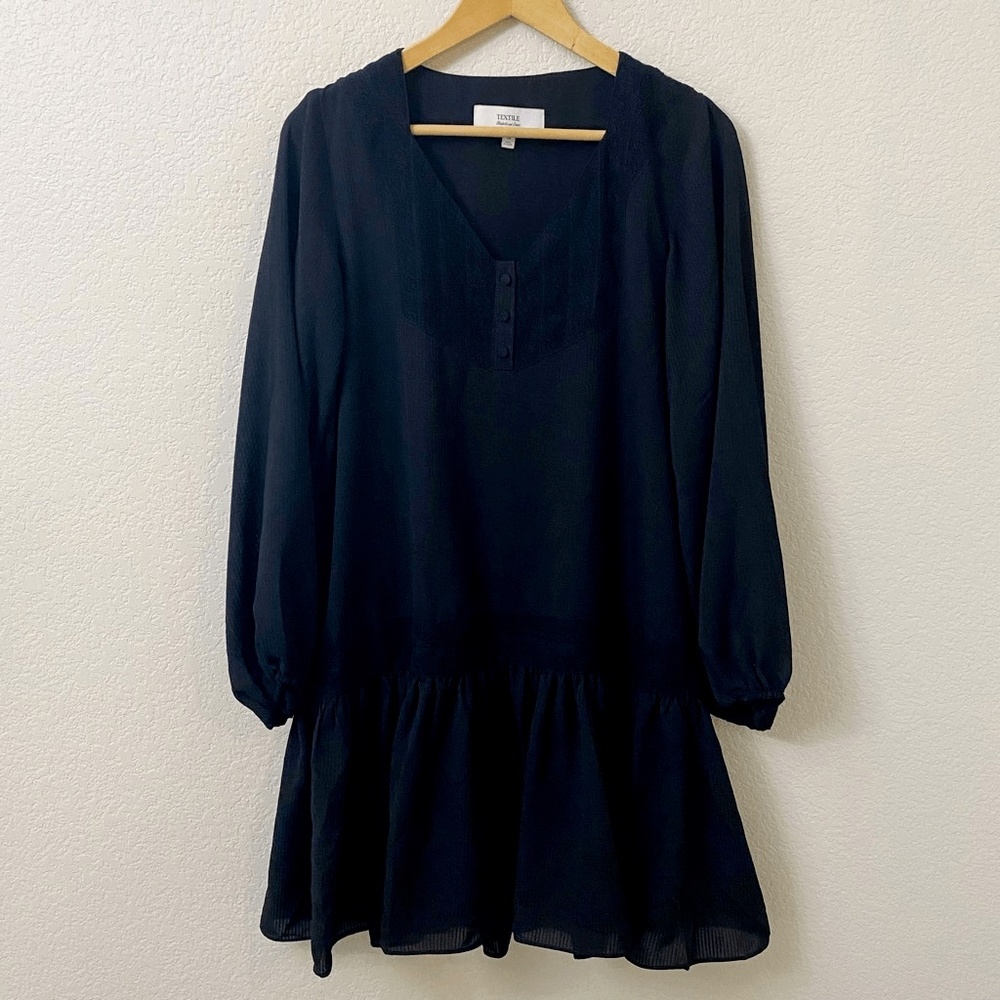 Textile Elizabeth & James Boho Dress Size Medium Black